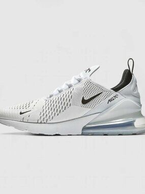 Nike Women's Light Gray Platinum Air Max 270 Mesh Athletic Sneaker Size 7
